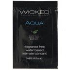 Aqua Fragrance Free Water Based Lube .10oz/3ml