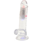 RealRock 8 Inch Light Up Vibrating Ballsy Dildo