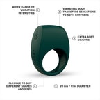 LELO TOR 2 Intimate Vibrating Cock Ring, Reusable Sex Toys for Couples