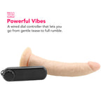 Dr. Dave 7 Inch Vibrating Cock in Flesh