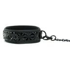 Sinful Collar with Leash in Black