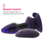 Icicles No.85 Vibrating Glass Plug in Purple