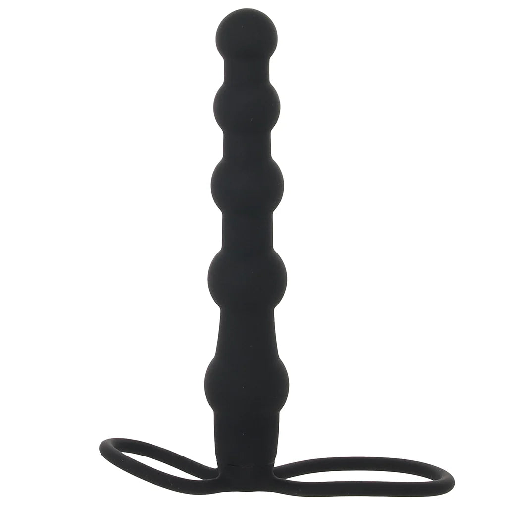 Silicone Beaded Double Rider in Black