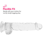 Naturally Yours 6 Inch Crystalline Dildo in Clear