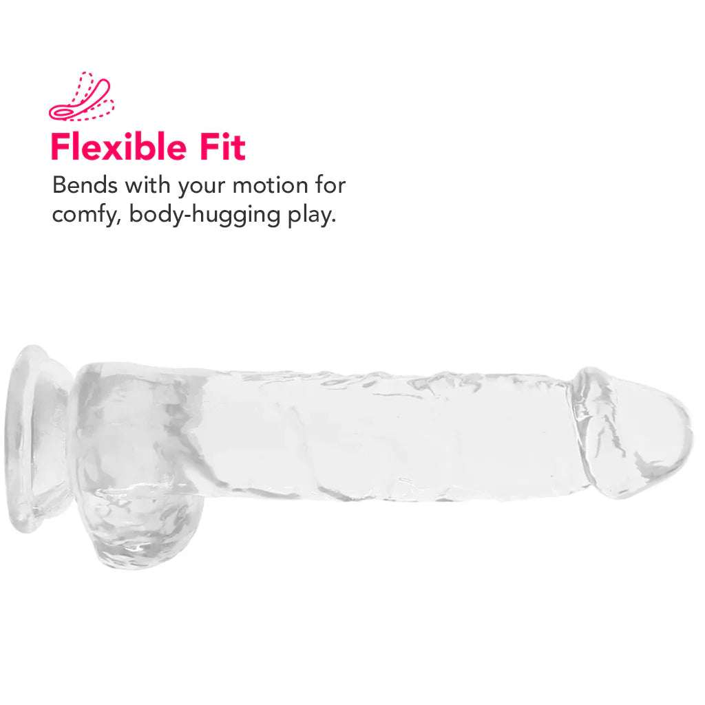 Naturally Yours 6 Inch Crystalline Dildo in Clear