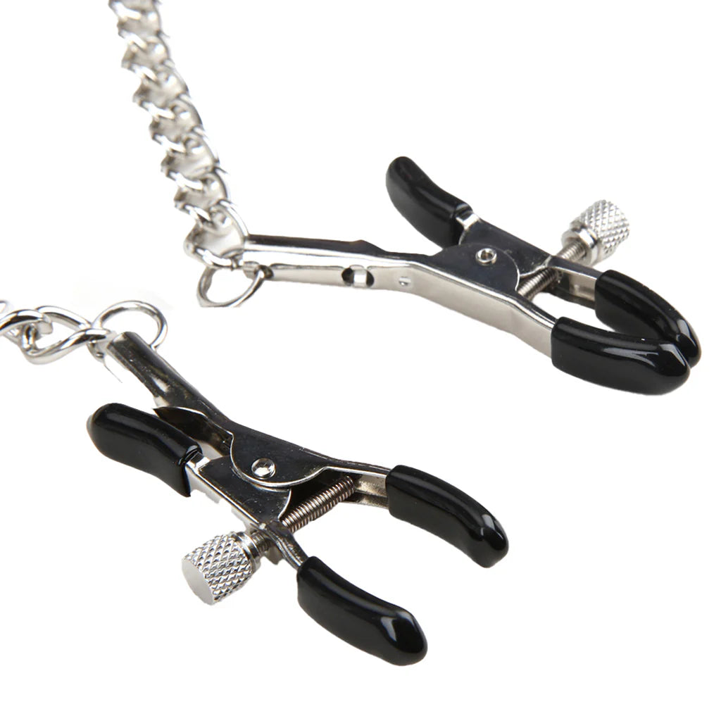Breathable Ball Gag with Nipple Clamps