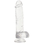 RealRock 5 Inch Realistic Ballsy Dildo in Crystal Clear