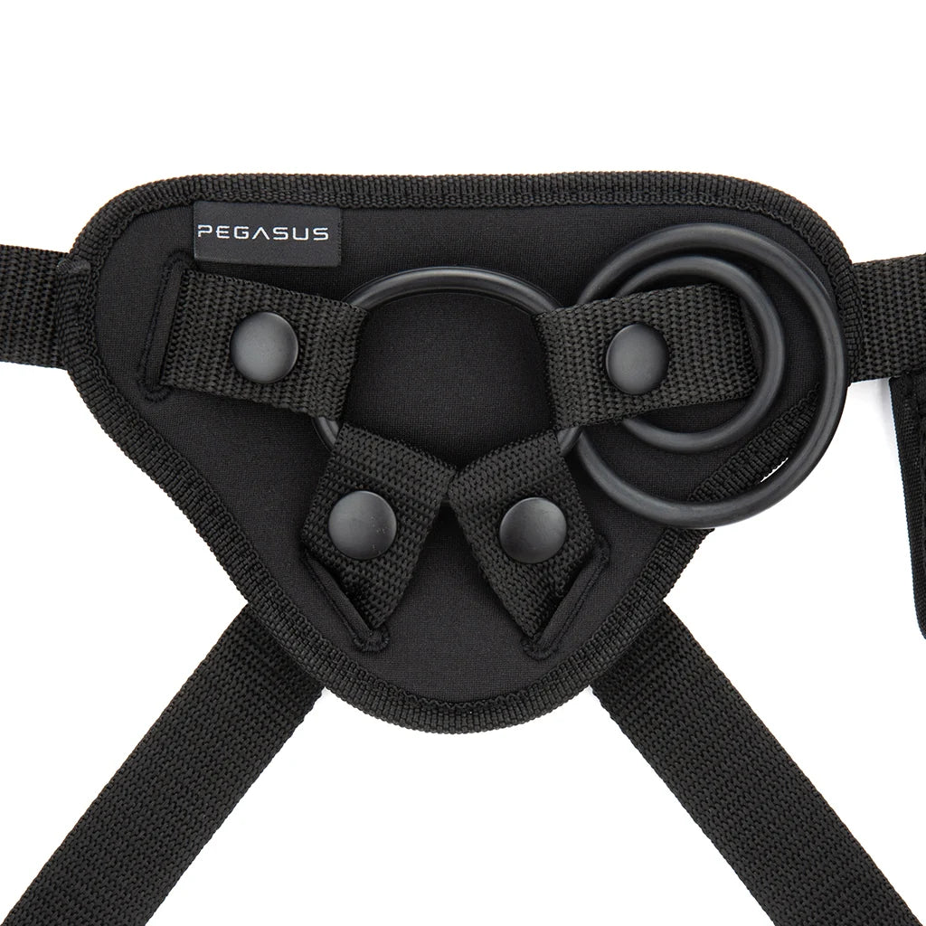 Pegasus Realistic 6.5 Inch Vibrating Strap-On in Light