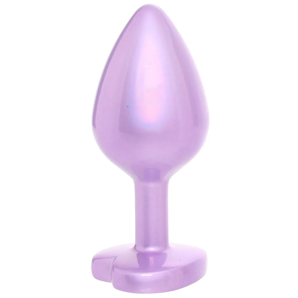 Jewel Amethyst Heart Plug in Large