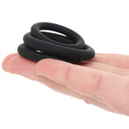 LEVELZ 3 Piece Classic Cock Ring Set in XS-M