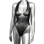 Radiance Deep V Black Body Suit XL