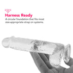 Naturally Yours 6 Inch Crystalline Dildo in Clear