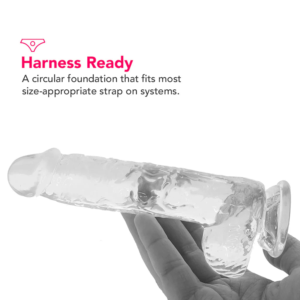 Naturally Yours 6 Inch Crystalline Dildo in Clear