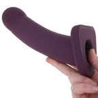 Banx 8 Inch Hollow Silicone Dildo in Plum