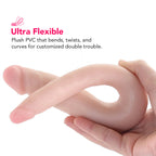 Dr. Skin Mini 12 Inch Double Dildo in Vanilla