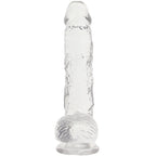 RealRock 5 Inch Realistic Ballsy Dildo in Crystal Clear