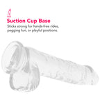 Naturally Yours 6 Inch Crystalline Dildo in Clear