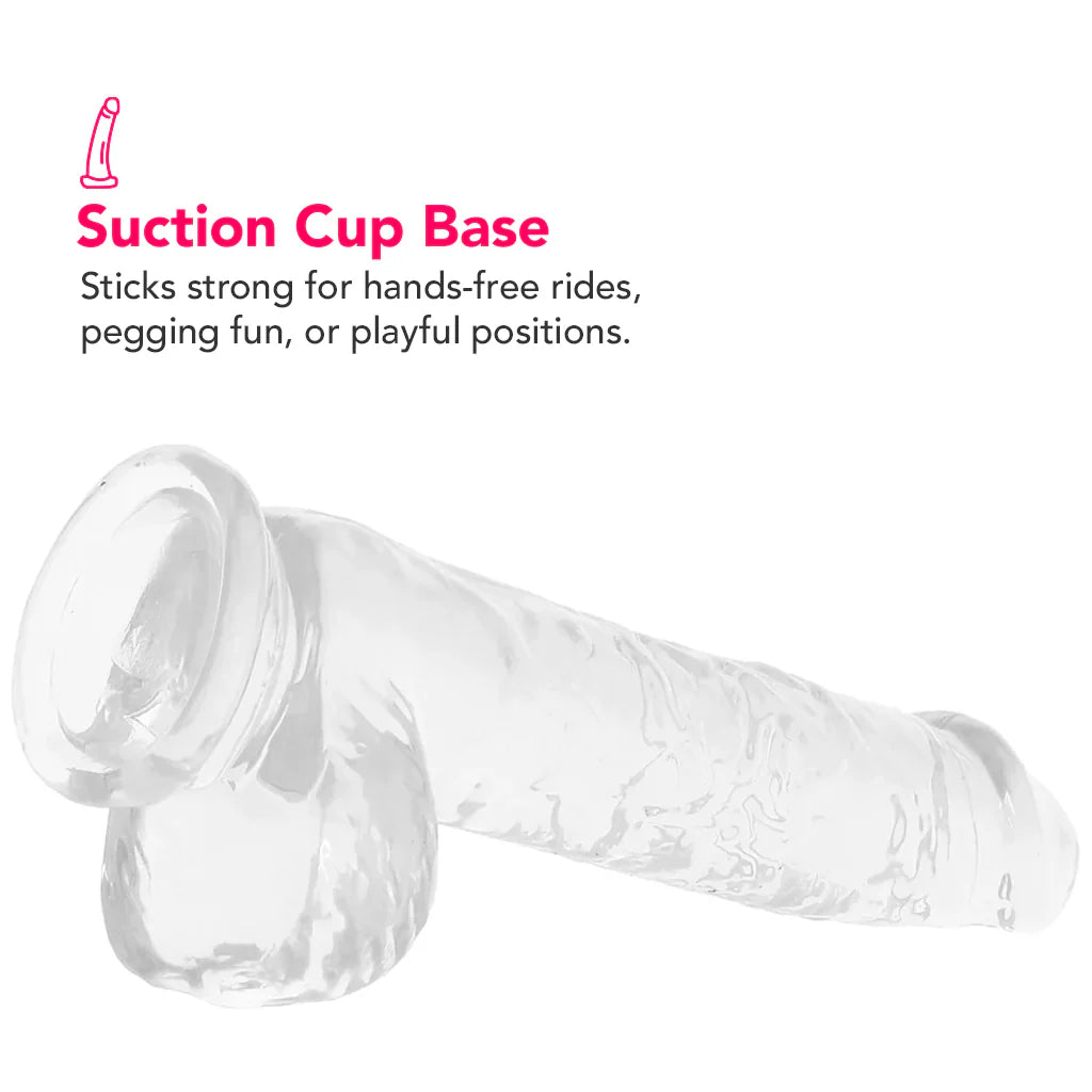 Naturally Yours 6 Inch Crystalline Dildo in Clear