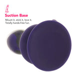 Icicles No.85 Vibrating Glass Plug in Purple