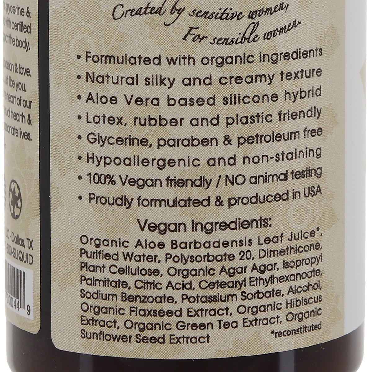 Organics Silk Hybrid Lubricant in 4.2oz/125ml