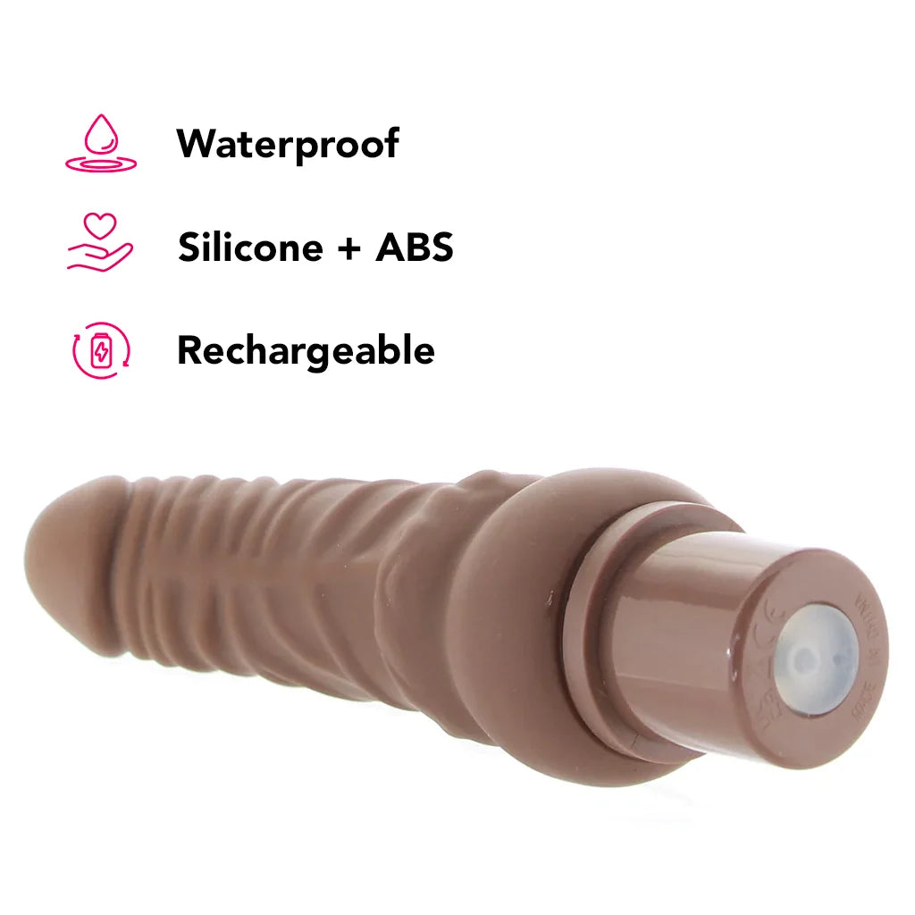 Power Stud Rechargeable Curvy Vibe in Brown
