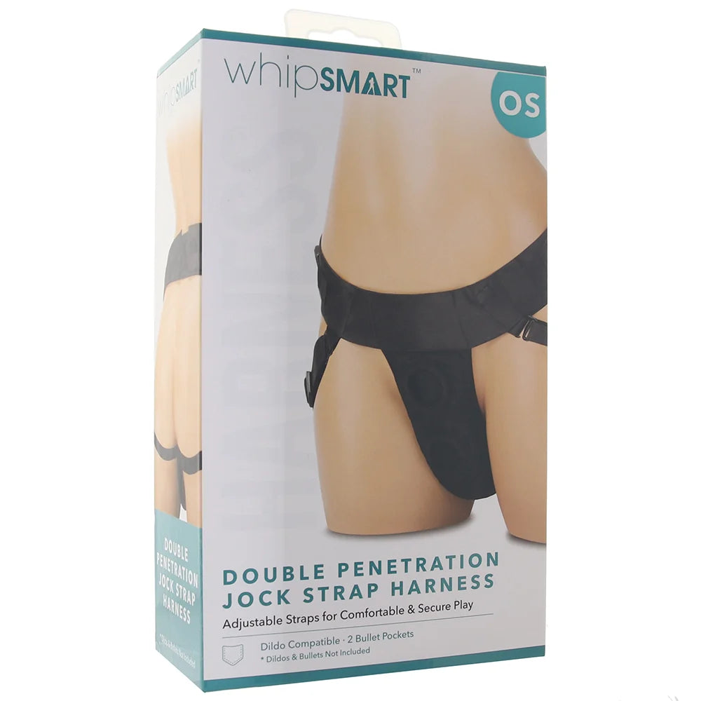 WhipSmart Double Penetration Jock Strap Harness in OS