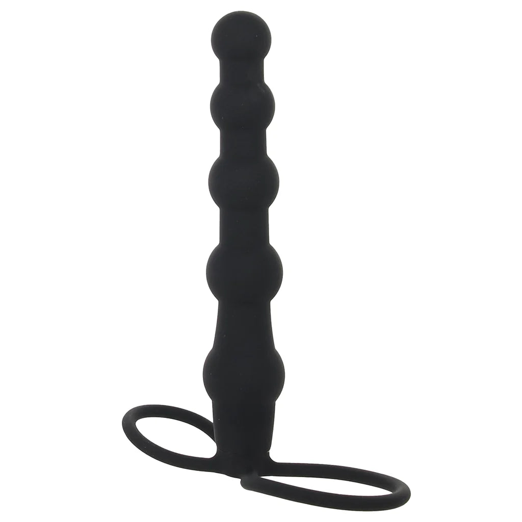 Silicone Beaded Double Rider in Black