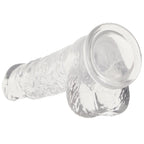 RealRock 5 Inch Realistic Ballsy Dildo in Crystal Clear