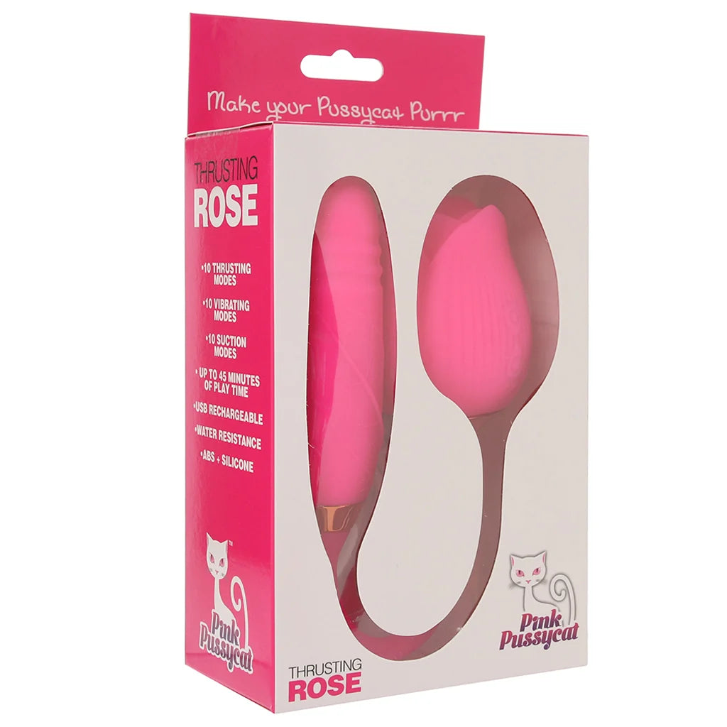 Pink Pussycat Thrusting Rose Vibe