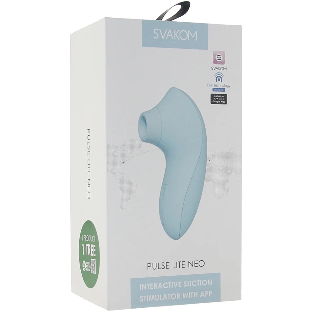 Pulse Lite Neo Suction Stimulator with App in Seafoam Blue