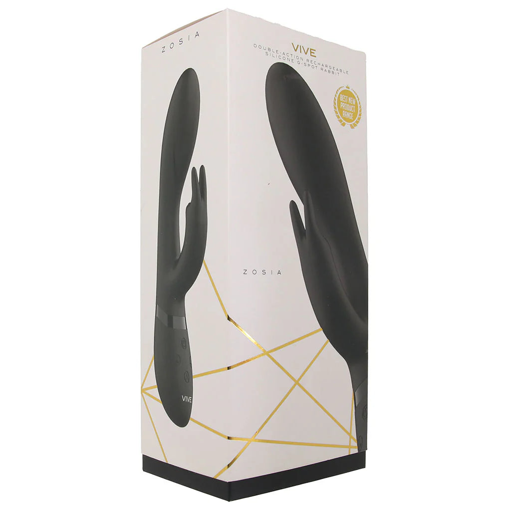 Vive Zosia Silicone Rabbit Vibe in Black