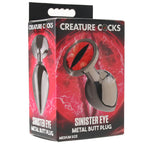 Creature Cocks Sinister Eye Metal Butt Plug in Medium