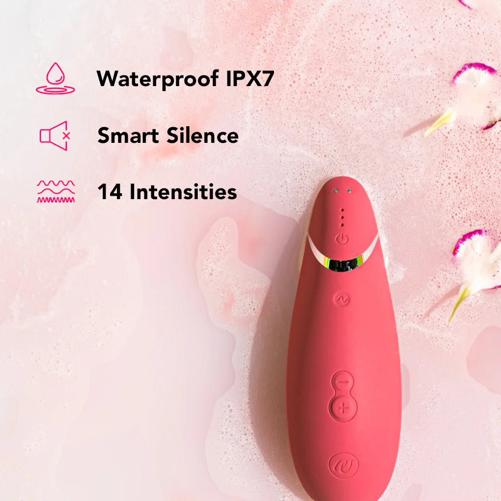 Womanizer Premium 2 Pleasure Air Stimulator in Raspberry