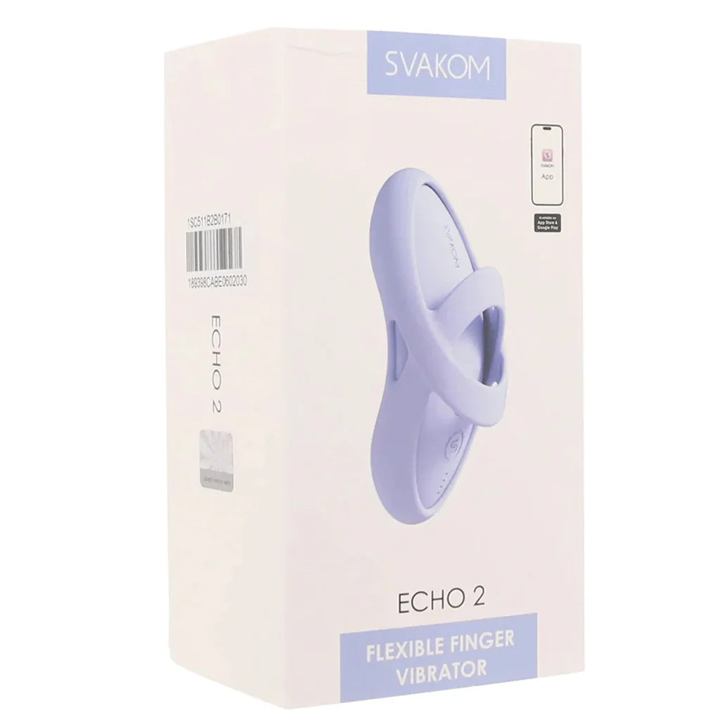 Echo 2 Flexible Panty and Finger Vibe in Sky Blue