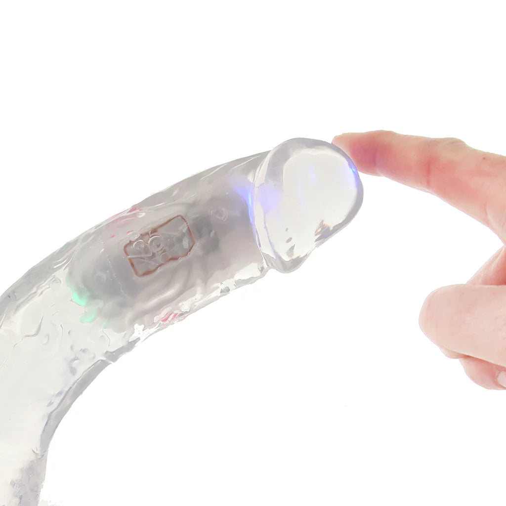 RealRock 8 Inch Light Up Vibrating Ballsy Dildo
