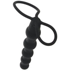 Silicone Beaded Double Rider in Black