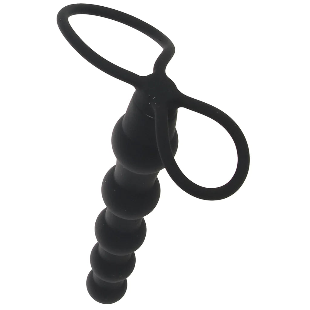 Silicone Beaded Double Rider in Black