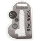 RealRock 5 Inch Realistic Ballsy Dildo in Crystal Clear