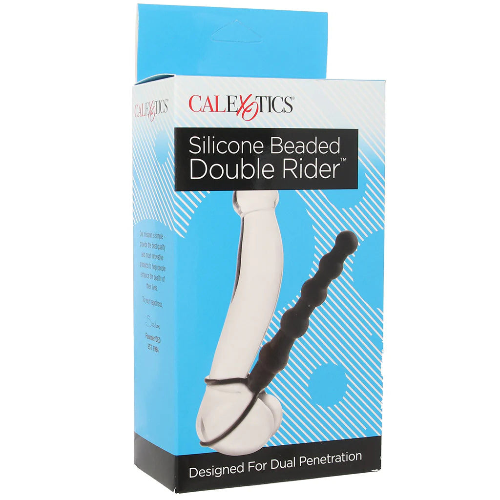 Silicone Beaded Double Rider in Black