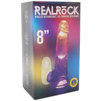 RealRock 8 Inch Light Up Vibrating Ballsy Dildo