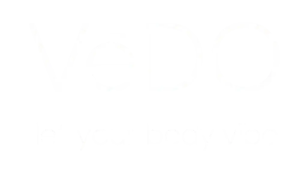 "VeDO let your body vibe" Logo